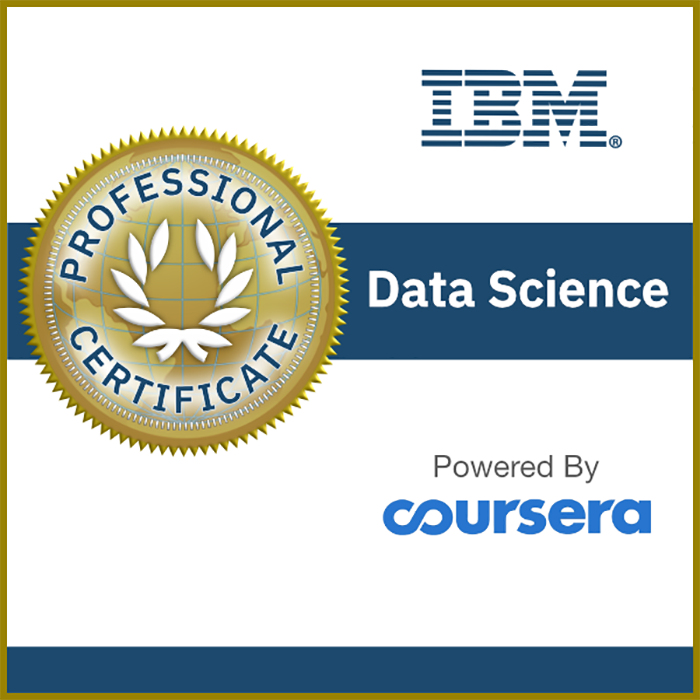 IBM Data Science Professional Certificate (Coursera)